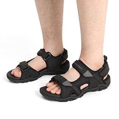 DREAM PAIRS Men's Sandals Hiking Water Beach Sport Outdoor Athletic Arch Support Summer Sandals,Size 9,BLACK,SDSA228M - Image 5