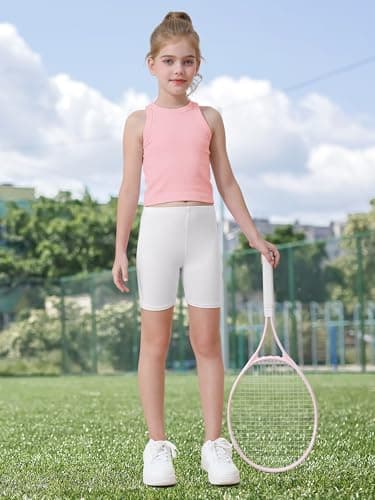 Resinta 6 Pack Girls Bike Shorts Under Dress Dance Cartwheel Shorts for Toddler Kids Summer Clothes Multicolor - Image 6