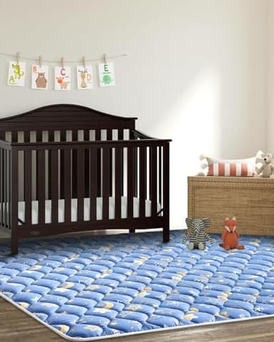 Premium Foam Baby Play Mat 79" X 71", Extra Large Activity Playmats for Babies,Toddlers, Infants, Soft Thicker Sponge Baby Mat for Floor, Play & Tummy Time, Machine Washable for Easy Care - Image 7