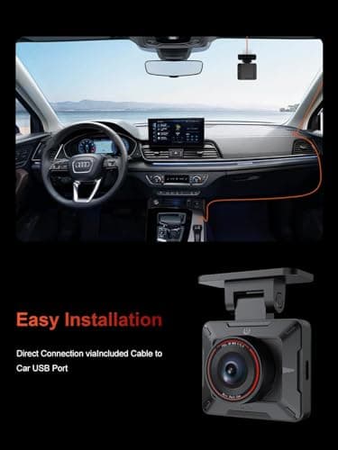 Dash Cam FHD 1080P Car Camera, AKEEYO WiFi Dash Camera for Cars,Mini Front Wireless Dash Cam with App,WDR Night Vision, G-Sensor,24H Parking Mode, Loop Recording, Dashcam Support 256GB Max - Image 8
