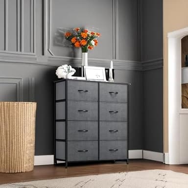 YITAHOME Dresser for Bedroom, Fabric Dresser with 8 Drawers, Tall Chest of Drawers for Closet - Image 6