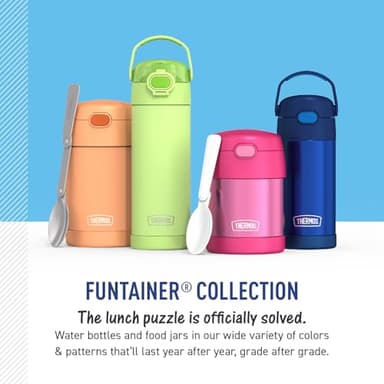 THERMOS FUNTAINER Insulated Food Jar, 10 Ounce, Kid Friendly Food Jar with Foldable Spoon, Lime - Image 6