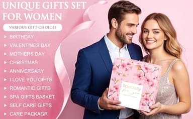 Birthday Gifts for Women, Self Care Gifts Cherry Blossom Relaxing Bath Spa Gifts Baskets Care Package Pink Romantic Anniversary I Love You Gifts Mothers Day Gifts for Mom Women Her Friends Wife Sister - Image 3