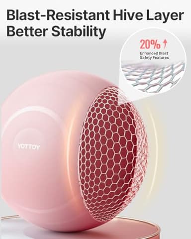 YOTTOY Exercise Ball for Pregnancy,Anti-Burst Yoga Ball for Physical Therapy,Stability Ball for Ball Chair Fitness with Pump (Pink) - Image 9