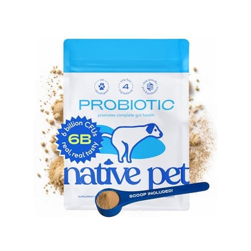 Native Pet Probiotics for Dogs - Dog Probiotics Powder for Digestive Health, Gut Support, & Immune Boost – Vet-Formulated Powder for Maximum Potency with Digestive Enzymes & Prebiotics - 240 Scoops - Image 1