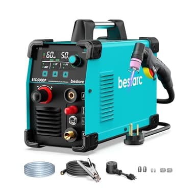 bestarc Plasma Cutter, [Pilot Arc][Large LED Display][Air Sensor]50A bestarc Plasma Cutter Machine 110/220V Dual Voltage, 1/2'' Clean Cut 3/4 Inch Max Cut, Post Flow Mesh, 2T/4T for Beginners DIY - Image 1