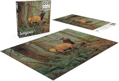 Buffalo Games - Hayden Lambson - Forest King - 500 Piece Jigsaw Puzzle for Adults -Challenging Puzzle Perfect for Game Nights - Finished Size is 21.25 x 15.00 - Image 4