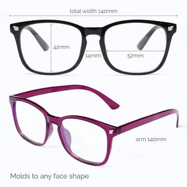 livho High Tech Blue Light Glasses - Advanced up to 99% Blue Light Blocking Computer Glasses - Screen Fatigue & UV Protection - Image 6