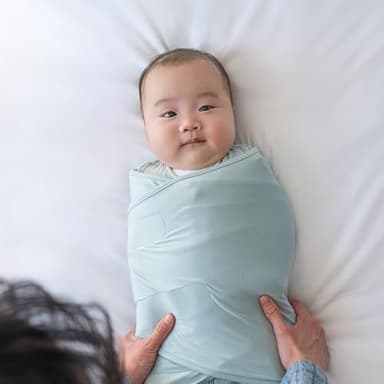 HALO SleepSack SuperSoft Swaddle, Cozy Bamboo Viscose, 3-Way Adjustable Swaddle, 2 Way Zipper, 2 TOG, 0-3 Months, Newborn (Pack of 1), Calm Sage - Image 2