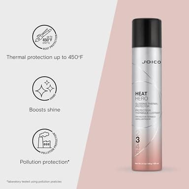Joico Heat Hero Glossing Thermal Protector | For Most Hair Types | Thermal Heat & Humidity Protection | Reduce Split Ends | Boost Shine | Paraben & Sulfate Free | 145g | 5.1 oz - Image 3
