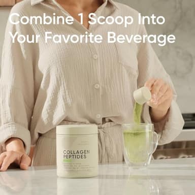 Sports Research Premium Collagen Peptides Powder and Organic Matcha Green Tea - Collagen Powder Protein Supplement with Japanese Matcha and Amino Acids - Gluten Free, Non-GMO, Sugar Free - Image 3