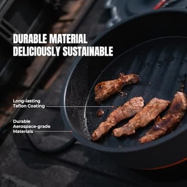 Stoke Voltaics Nomad Cooking System with Bag, Electric Camping Stove 200-1000W with Pan & Pot, 120V Portable Outdoor Cooking Gear Set, Windproof Cookware for RV, EV, Overland, Vanlife, Car Camping - Image 5