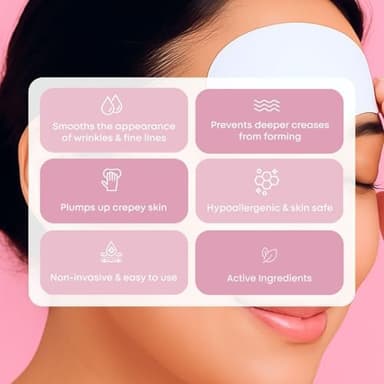 Forehead Wrinkle Patches | Anti-Wrinkle Facial Patches for Fine Lines | Overnight Wrinkle Filler & Deep Line Treatment | Disposable Face Tape for a Youthful, Firmer, and Smoother Appearance | 20 Count - Image 4
