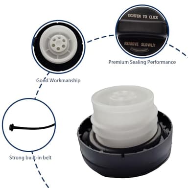 EIUHMOU Gas Cap Compatible with 08-17 Accord | 09-15 Pilot | 06-15 Civic | 07-16 CRV | 09-20 Fit | 11-17 Odyssey | 16-20 HRV | 10-14 insight Fuel Cap Replacement for OE 17670-T3W-A01, 17670-SJA-013 - Image 6