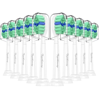 Toptheway Toothbrush Replacement Heads Compatible with Philips Sonicare ProtectiveClean DiamondClean C2 G2 W 4100 5100 5300 Plaque Control, 10 Pack - Image 1