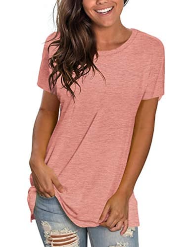 Saloogoe Plus Size Tops for Women Short Sleeve Tshirts Shirts Fasion 2025 Basic Tees Plain T Shirts Casual 2XL - Image 1