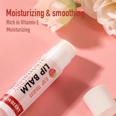 AZEN 24 Pack Lip Balm, Natural Lip Balm Bulk, Lip Care Product, Moisturizing Lip Balms for dry cracked lips - 12 Flavors - Image 3