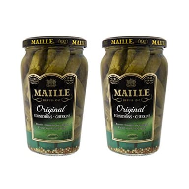 Maille Pickles 2 count Cornichons Original 13.5 oz - Image 1