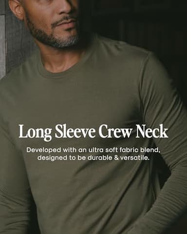 True Classic Mens Long Sleeve Thermal Tee Shirts - Crew Neck Long Sleeve Thermal T Shirt - Regular, Pack of 1, Variety, L - Image 4