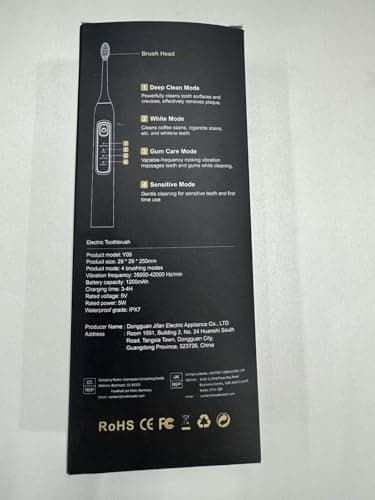 OasiSmile Electric Toothbrush for Adults, 42000 VPM Deep Clean Sonic Toothbrush with 6 Brush Heads, 4 Modes, IPX7 Waterproof Rechargeable Toothbrushes for 120 Days, Built-in 2 Mins Smart Timer - Image 10