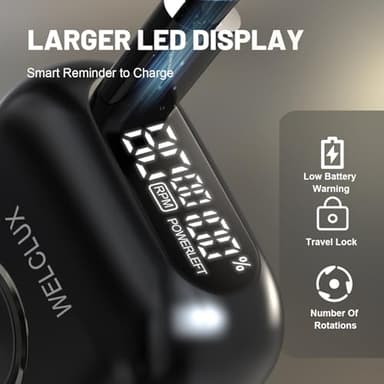 Electric Foil Shavers for Men: Upgraded Mini Electric Razor with 4 Floating Blades & Big LED Display - Foil Shaver for Men with 2 Gears Adjustable - Face Shaver with IPX7 Waterproof Wet/Dry,USB Type C - Image 5