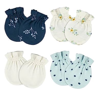 Gerber Baby Boys 12 Piece Layette Gift Set, Blue Flowers, 3-6 Months - Image 5