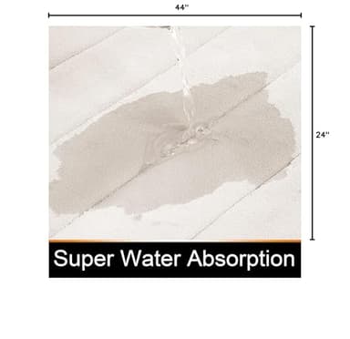 Yimobra Long Bath Mat 44"x24", Super Soft Quick Dry Memory Foam Bathroom Rug, Water Absorbent, Non Slip Backing Machine Washable for Tub Shower, Thick Comfort Support, Cream - Image 2