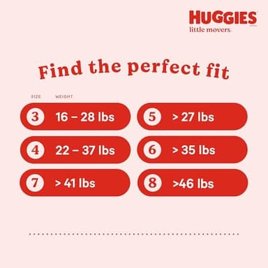 Huggies Size 8 Diapers, Little Movers Baby Diapers, Size 8 (46+ lbs), 76 Count, Packaging May Vary - Image 2