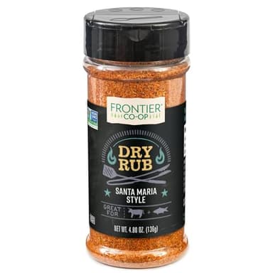 Frontier Co-op Santa Maria Style Dry Rub Seasoning, 4.80 oz - Dry Rub for Wings, Beef, or Fish - Image 1