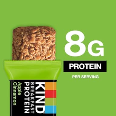 KIND Breakfast Protein, Healthy Snack Bar, Apple Cinnamon, Gluten Free Breakfast Bars, 8g Protein, 1.76OZ Packs, 30 Count - Image 4
