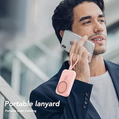 HUOTO for MagSafe Power Bank,10000mAh Magnetic Portable Charger 22.5W PD Fast Charging with Cables LED Display for MagSafe Battery Pack for iPhone 16/15/14/13/12,Gifts for Christmas Men Women - Image 8