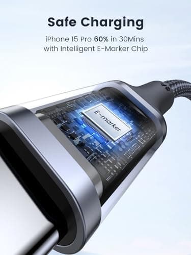 UGREEN USB C to USB C Cable, 100W 2-Pack USB C Charger Cable for iPhone 17/17 Air/17 Pro/17 Pro Max/16, MacBook Pro, iPad Pro, Dell XPS, Samsung Galaxy S25/S24/S23 Ultra, Switch, Pixel, 3.3FT Black - Image 6