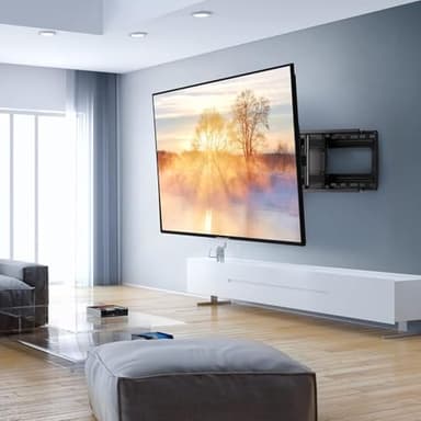 PERLESMITH Full Motion TV Wall Mount for 50”-90” TVs up to 165lbs, TV Mount Bracket with Dual Articulating Arms Swivel Tilt Extension, Max VESA 800x400mm, Fits 16”18” to 24" Studs, PSXFK1 - Image 7