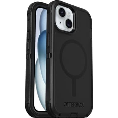 OtterBox iPhone 16e, 15, 14, & 13 Defender Series - Black, screenless, rugged & durable, with port protection, snaps to MagSafe - Image 4