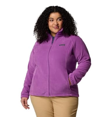 Columbia Women's Benton Springs Full Zip, Razzle, 2X - Image 1