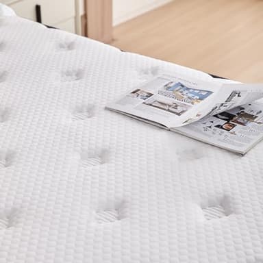 Full Size Mattress, 10 inch Hybrid Mattress in a Box, Medium Firm, Pressure Relief & Motion Isolation, Gel Memory Foam Pocket Springs, CertiPUR US Certified, 365 Nights Trial - Image 2