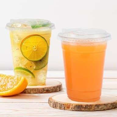 16 oz 100 Pack Clear Plastic Cups with Lids, Sturdy Iced Coffee Cups with Sip Lids, Disposable Food Safe Smoothie Cup for Cold Drinks, Juice, Milkshake - Image 6