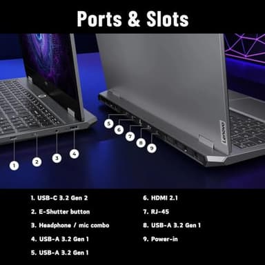Lenovo LOQ i7 Premium Gaming Laptop, 15.6" FHD 144Hz, i7-13650HX (Beats i9-12900H), GeForce RTX 4060 (Boost Clock 2370MHz), 64GB DDR5 RAM, 4TB SSD, Backlit KB, RJ-45, Wi-Fi 6, Windows 11 Pro, Grey - Image 6