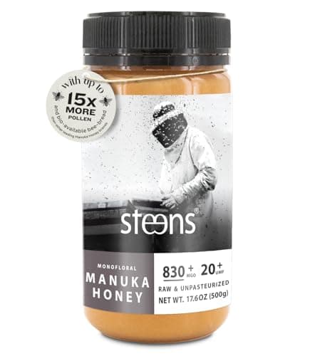Steens Manuka Honey - MGO 830+ - Pure & Raw 100% Certified UMF 20+ Manuka Honey - Bottled and Sealed in New Zealand - 17.6 Ounce (Pack of 1) New Version - Image 1