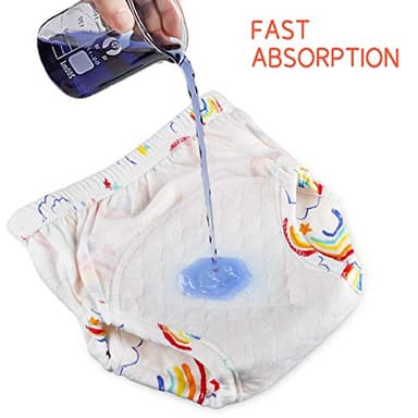 U0U Toddler Potty Training Pants 4 Pack,Cotton Training Underwear Size 2T,3T,4T,Waterproof Underwear for Kids Pink 3T - Image 5