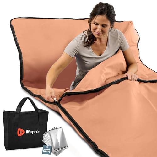 Lifepro RejuvaWrap Infrared Sauna Blanket for Detox & Relaxation – Available in 5 Colors & 3 Models – Portable Far Infrared at Home Sauna for Muscle Relief, Circulation & Recovery – 9 Heat Levels - Image 1