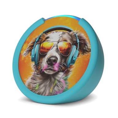 Amazon Echo Pop Kids (newest model), Designed for kids, with parental controls, Includes 6 months of Amazon Kids+, Anthro Pup - Image 1