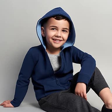 Gerber Toddler Boys' Zip Up Hoodie, Blue, 18 Months - Image 2