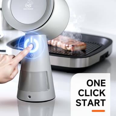 AMZCOOKTOP Portable Range Hood Kitchen Powerful 3-Speed Suction Desktop Compact Range Hood with 2 Replace Filter Low Noise Kitchen Exhaust Fan with Large Oil Collection Cup (apartment use) - Image 3