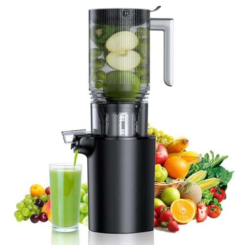 Cold Press Juicer, Slow Masticating Juicer with "5.4" Extra Large Feed Chute, Juicer Machines for Whole Fruits and Vegetables, Easy to Clean, Juice Extractor Machine - Image 1
