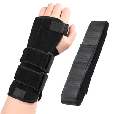 lefeke Carpal Tunnel Wrist Brace Night Support for Left Hand, Adjustable Hand Brace with Replaceable Splints and Sling, Carpal Tunnel Pain Relief Remedies for Tendonitis, Arthritis, Injuries, Women - Image 1