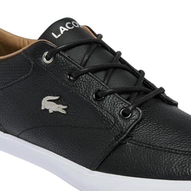Lacoste Men's Bayliss Sneaker, Black/White, 9 - Image 7