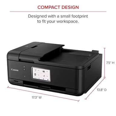 Canon PIXMA TR8620a - All-in-One Printer Home Office|Copier|Scanner|Fax|Auto Document Feeder | Photo, Document | Airprint (R), Android, Black, Works with Alexa - Image 8