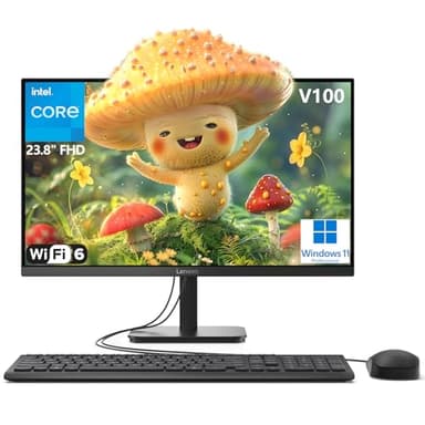 Lenovo 24" All-in-One Desktop Computer for Home Office, Intel 4-Core Processor (Beat i3-1110G4), FHD Display, 32GB DDR4 RAM, 1TB PCIe SSD, WiFi 6, Bluetooth, Business AIO, Windows 11 Pro, Vent-Hear - Image 1