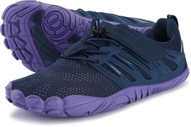 Joomra Women's Barefoot Walking Shoes Ladies Size 10.5-11 Zero Drop Minimalist Trail Running Sneakers Hiking Hike Workout Casual Cute Footwear Blue Purple 42 - Image 1